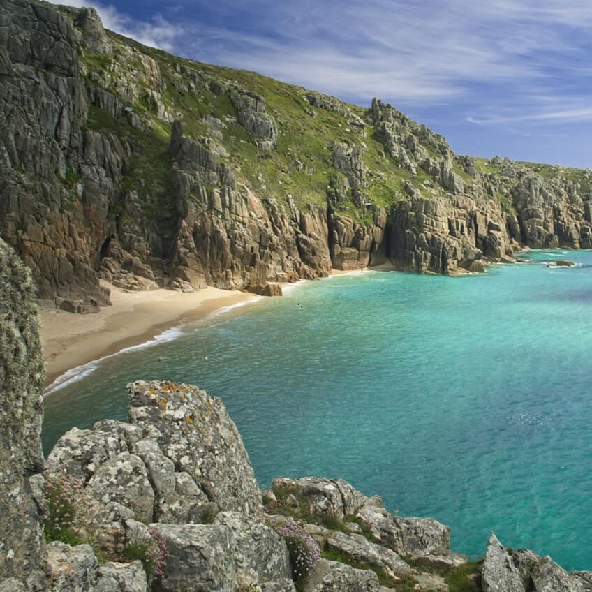 A beach in Cornwall