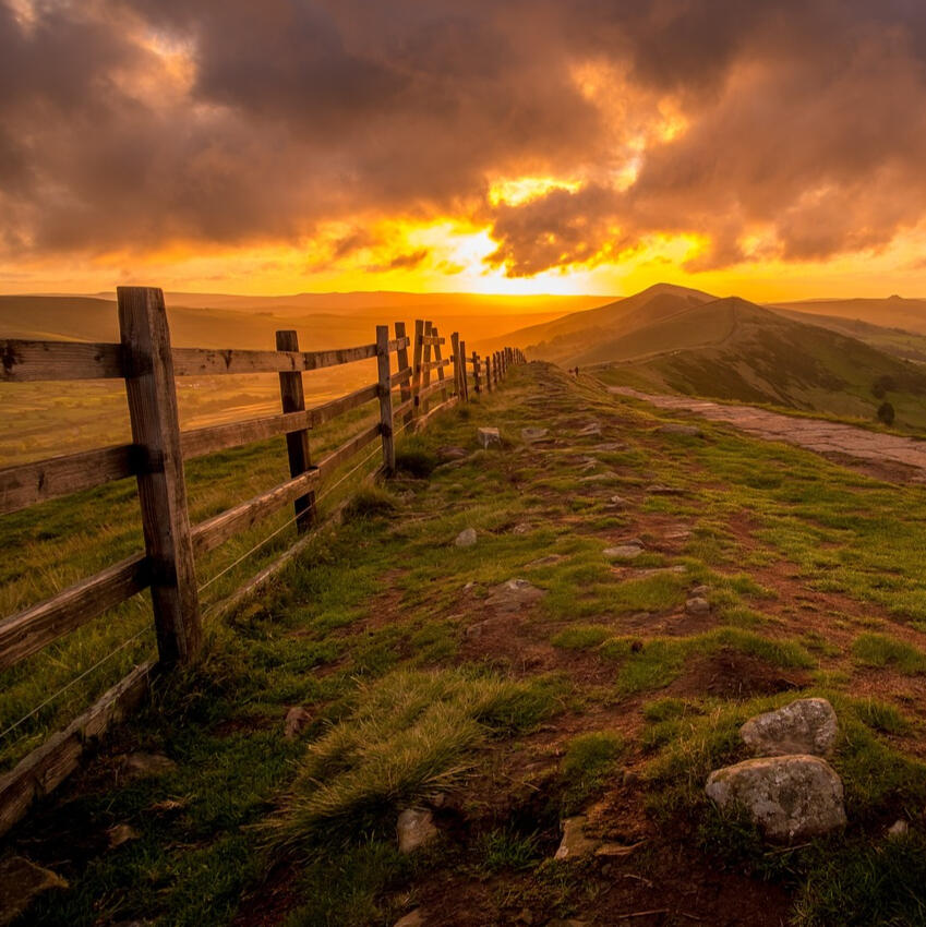 A lovely landscape in Derbyshire